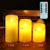 Control Remoto Llorando Vela Electrónica LED Luz de Vela Electrónica Boda Cera Falsa Romántica Luz de Ambiente de Cumpleaños Vela de Simulación