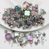 Paquete de Materiales DIY Flor de la Suerte Pulsera Cadena para Teléfono Móvil Pinza para el Cabello Pulsera Cadena para Teléfono Móvil Hecho a Mano Vidrio de Cristal Cuentas Sueltas Cuentas