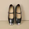 Zapatos Mary Jane Redondos Plateados para Mujer, Modelo Primavera 2025, Planos con Aumento Interno de Altura, Correa Única, Suaves, Transpirables y Amortiguadores