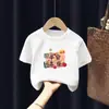 Camiseta de Niña Verano Ropa Infantil 2025 Nueva Camiseta Casual de Algodón para Niños Camiseta de Verano para Niñas