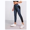 Europa y Estados Unidos transfronterizo multicolor impresión malla transpirable ocio yoga correr pantalones capri leggings de cadera Z0216