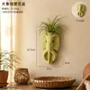 Animales Creativos de la Selva Maceta con Florero 3D para Montar en Pared Interior Exterior Patio Jardín Decoración de Pared Adorno Vajilla Decorativa