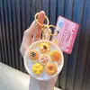 Mini Frutas Simuladas Comida Brinquedo Whac-A-Mole Chaveiro Estudante Brinquedo Educativo Chaveiro Alívio de Estresse Pequeno Presente Venda por Atacado