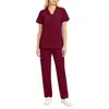 Uniformes de lavagem de mãos transfronteiriços mais vendidos do AliExpress, uniformes elásticos para esfoliação de salão de beleza e spa, vestuário de trabalho médico de beleza, uniformes de enfermagem