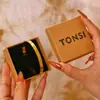 Pulsera de Acero de Titanio de Moda para Mujer, Elegante y Sencilla, Popular en Tiktok, No se Desvanece, Diseño Geométrico de Uña de Cuatro Hojas