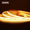 Tira de luz COB al por mayor de 10 mm, súper brillante, alta pantalla, tira de luz de bajo voltaje, 12 V/24 V, tira de luz autoadhesiva, barra de luz flexible para gabinete
