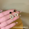 Pendientes de Circonita Micropavimentados de Moda Aguja de Plata S925 Lujo Accesible Elegantes Modernos Dulces Diseño de Nicho Pendientes de Alta Gama