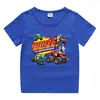Ropa infantil nueva de 2023, camiseta de manga corta de verano para niños, camisa de algodón para niños y niñas, camiseta de media manga para bebés, top para niños