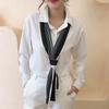 Bufanda fina larga estrecha estilo coreano para mujer, bufanda fina versátil, bufanda de otoño e invierno, bufanda de Corea del Sur, bufanda cuadrada, bufanda