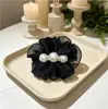 2026~Nuevo Original Estilo Francés Malla Flor Perla Pinza de Resorte Postizos Accesorio para el Cabello Encaje de Alta Gama Pasador
