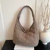 Bolso Tote Acolchado Estilo Coreano Transfronterizo, Tejido Compuesto Ligero, Bolso de Hombro de Gran Capacidad, Bolso Casual para Mujer