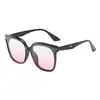 Gafas de Sol LO Cuadradas con Montura Grande para Mujer Sentido Avanzado Ins Para Conducir Protección UV Luz Fuerte Adelgazantes para Rostro Grande Hombres