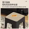 Taburete Cuadrado de Mimbre de Imitación Medieval Apilable Moderno Sencillo para Sala de Estar Taburete de Repuesto para Comedor Taburete de Plástico para Uso Doméstico Fuerte y Duradero