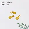 Prata 925 Banhada a Ouro Marca Xiaofu Marca Ji Ruyi Acessórios Ricos Joias de Cristal Semi-acabadas Enfeites de Contas Deslizantes DIY