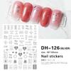 Redanco - Nuevas pegatinas 3D con diseño de explosiones rojas para uñas, con diseños DIY, venta al por mayor, DH-126