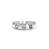 Anel feminino de zircônia colorida estilo coreano INS nicho alta qualidade luxo leve personalidade doce cool estilo anel aberto joias atacado
