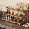 Estante de Almacenamiento para Portavasos Estante de Almacenamiento de Escritorio Almacenamiento de Encimera Multicapa Soporte para Tazas de Té Estante de Almacenamiento para Tazas de Té y Agua para el Hogar