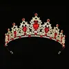 Tocado de Corona de Princesa de Cristal para Mujer, Estilo de Alta Gama, Diadema de Corona Nupcial para 18 Cumpleaños
