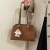 Bolsa Pequena Texturizada Minimalista Tendência Outono 2025 Nova Moda Feminina Design de Nicho Bolsa de Ombro Único Transversal