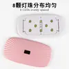 Secador de esmalte de uñas mini, lámpara de curado de uñas, alimentado por USB, plegable, lámpara UV Sunmini con forma de ratón, lámpara de arte de uñas