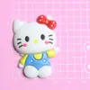 Patch Macio de PVC Desenho Animado Gato Kt Artesanal DIY Joias Roupas Bolsas Geladeira Capa de Celular Tablet Sapatos Joias