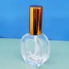 Garrafas Spray de Perfume Redondas Planas com Tampa de Rosca para Atacado, Frascos Roll-on para Óleos Essenciais, Frascos conta-gotas para Líquidos, Frascos de 30/50/100 ml