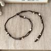 Cinto Trançado Estilo Étnico Boêmio para Mulheres, Cinto Decorativo Fino para Saias, Acessório de Cintura, Corrente de Cintura, Estilo Mori