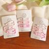 Lindo Pasador para el Cabello Infantil de Estrella Rosa para Mujer Lado Frente Flequillo Pasador para el Cabello Pasador para el Cabello Bebé Pequeño bb Clip Adorno para la Cabeza