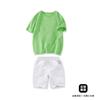 Ropa de Desempeño para Jardín de Infantes Logo Personalizado Opciones Multicolor Manga Corta Shorts Conjunto de Dos Piezas Camisa Publicitaria de Estudio para Niños y Niñas