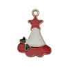 140 Desenhos animados Óleo Gota Liga Santa Elk Árvore Floco de Neve DIY Brincos Pulseira Pingente Jóias Acessórios