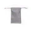 Bolsa de PU Resistente al Agua al por Mayor en Stock, Bolsa de Terciopelo con Cordón para Power Bank, Audífonos, Secador de Pelo y Bolsa de Almacenamiento para Accesorios 3C
