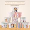 Cake Cuppers Barrel High Temperature Resistant Fundo Reforçado Médio e Pequeno Mafen Cup Love House Ferramentas de Panificação Descartáveis