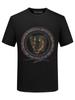 Camiseta de Manga Corta para Hombre 2026 Estilo Nuevo con Pedrería y Estampado de Leopardo Láser, Camiseta de Verano de Marca de Moda para Hombre