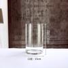 Vaso de Vidro Transparente Reto Simples para Flores Frescas, Bambu Cultivado em Água, Recipiente para Arranjo Floral, Decoração de Mesa para Sala de Estar em Casa Atacado