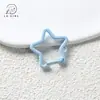 Tinta spray pendurada estrela de cinco pontas argola de mola fecho de cachorro fecho de joia fecho de mola bolsa DIY chaveiro acessórios de joia