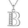 2024 novo 26 Inglês carta colar 18k titânio aço diamante moda acessórios titânio aço joias joias atacado