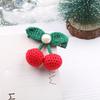 Accesorios para el Cabello de Niños Año Nuevo Hilo Rojo Pinzas para el Cabello de Cereza Ligas para el Cabello de Niñas Pasadores de Invierno para Bebé Accesorios para la Cabeza Venta al por Mayor