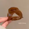Presilha de Tubarão Única com Acabamento de Luxo, Presilha Simples e Moderna para Rabo de Cavalo Alto, Nova Presilha de Cabelo de Verão para Mulheres, Presilha para a Parte de Trás da Cabeça