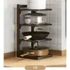Suporte para Panelas para Guardar Utensílios de Cozinha, Prateleira de Armazenamento para Cozinha, Pia Multifuncional, Armário Doméstico Multicamadas, Posicionamento Ajustável de Panelas