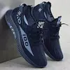 Sapatos Masculinos Tendência Primavera e Verão 2024 Estilo Coreano Malha Fina Respirável Sapatos Casuais Solado Macio Calçados Esportivos Fabricante Dropshipping