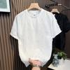 Llegada Nueva 2024 Camiseta Suelta Casual con Estilo Verano Tul Todo Fósforo Yipi Guapo Gasa Camisa Pequeña Top de Manga Corta para Hombre