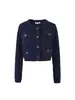 Novedad Verano 2025 Estilo Europeo y Americano Casual Cardigan de Punto Trenzado con Pliegues de Manga Larga + Conjunto de Falda Trenzada