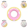 Producto Nuevo de Verano Flotador de Macaron para Natación Entretenimiento Acuático Antivuelco con Asa Principiante Dibujos Animados Flotador Inflable