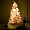 Árbol de Navidad Hongyu rosa puntiagudo de PVC degradado tienda escaparate macarrón bola colorida decoración adornos navideños