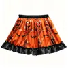 Saia Tutu Europeia e Americana para Meninas de Halloween, Esquema de Cores Preto e Laranja Retrô, Vestido de Performance para Festa Temática, Vestido de Princesa 22