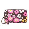 Venta al por mayor de fábrica nueva cartera monedero bolso femenino coreano estampado cartera bolso para teléfono móvil cartera de dama bolso de tela para correr