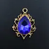 Base Dourada - Pingente Único em Forma de Gota de Água com Renda e Diamante Colar Dourado Acessórios Pendentes Brincos Pulseira DIY Material Joias