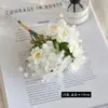 Ramo de 3 Ramas de Flor de Cerezo de Venta Caliente Transfronteriza, Rama Corta de Flor de Durazno Artificial de Primavera, Adornos de Manualidades para el Hogar y Arreglo Floral