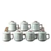 Taza de té Ru kiln con tapa, taza individual en caja de regalo, adecuada para uso personal en casa, regalo de empresa, se puede personalizar con logo