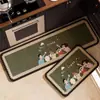 Tapete Especial para Chão de Cozinha, Carpete de Veludo Cristal, Absorvente de Água, Antiderrapante, Absorvente de Óleo, Resistente à Sujeira, Resistente ao Desgaste, Durável, Sem Cheiro, Xiaoxin